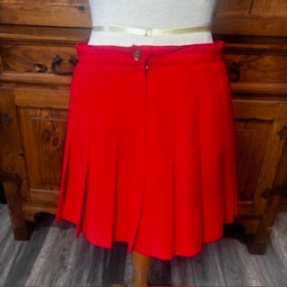 HEAD Red Pleated Tennis Skirt | Classic Athletic A-Line | Size 12 - Picture 3 of 4